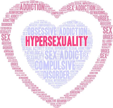 Hypersexuality Word Cloud Stock Vector Illustration Of Obsessive