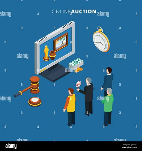 Online Auction Isometric With Bidding Man And Different Lots On The