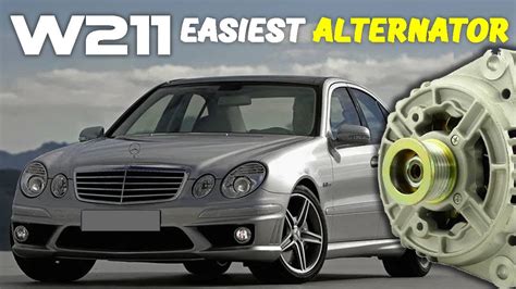 How To Replace Alternator For Mercedes Benz E Class W211 2000 2006 E320 Youtube