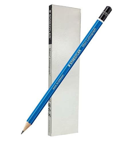 STAEDTLER Mars Lumograph 2B Graphite Art Drawing Pencil 6 P 티몬