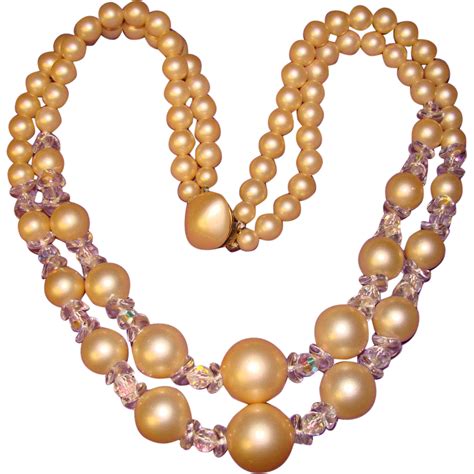 Fabulous Huge Giant Faux Pearl And Crystal Necklace From Jewelpigs On