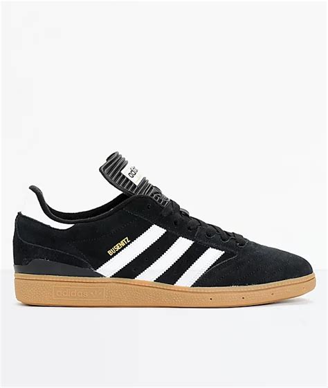 adidas Busenitz Pro Black, White, & Gum Shoes | Zumiez