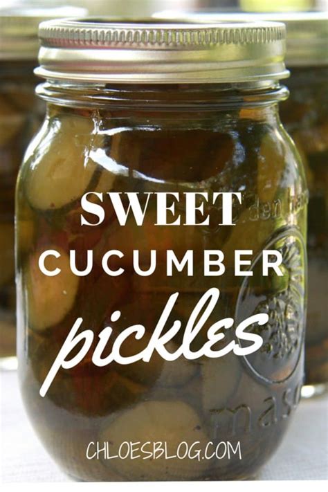 Sweet Pickle Recipe - Big Mill B&B near Greenville NC