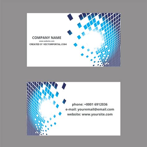 Business Card Template 2 Free Svg