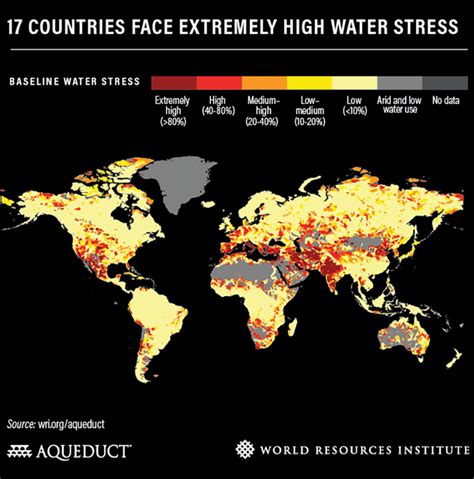 17 Countries Face Extremely High Water Stress Earth And The Environment