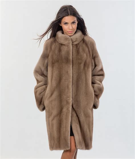 Nafa Mink Male Pastel Fur Coat - 100% Real Fur Coats - Haute Acorn