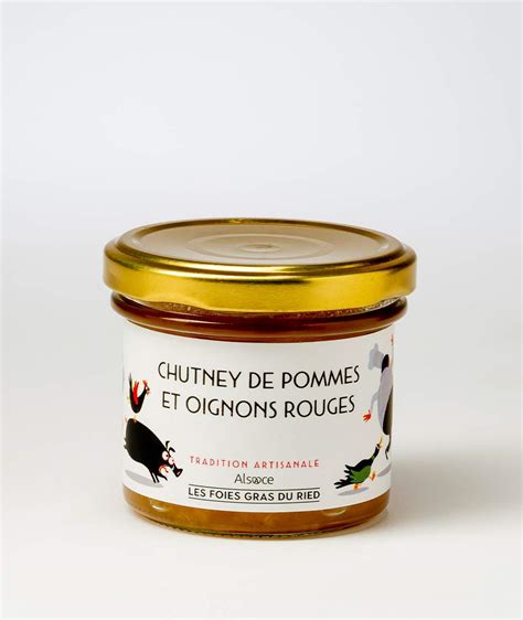 Les Foies Gras Du Ried Chutney De Pommes Aux Oignons Rouges G