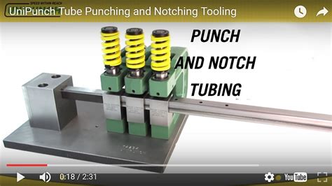 UniPunch Tube Punching and Notching Tooling - YouTube