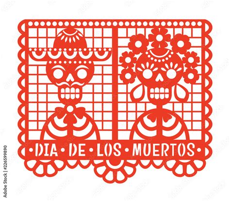 Printable Papel Picado Dia De Los Muertos