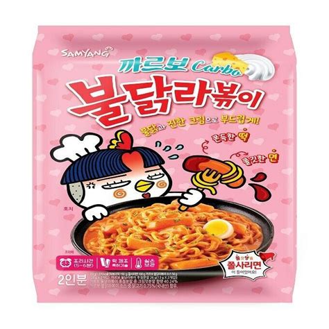 Korean Instant Hot Spicy Samyang Carbo Buldak Rapokki Topokki Noodle