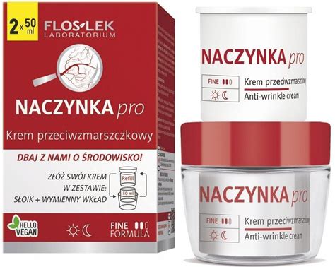 Krem Floslek Naczynka Pro Przeciwzmarszczkowy Refill Na Dzie I Noc