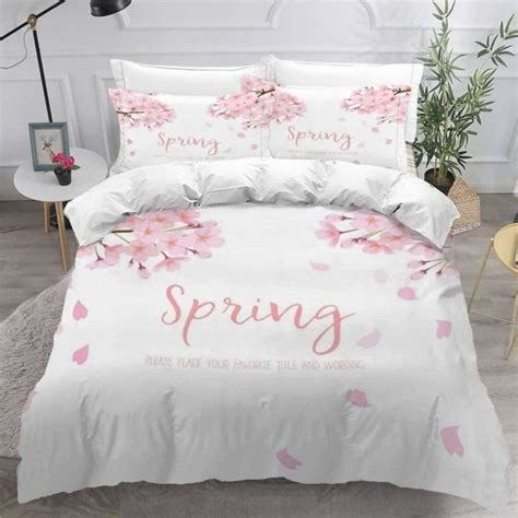 Housse De Couette X Ado Adulte Parure De Lit Fleurs De Cerisier