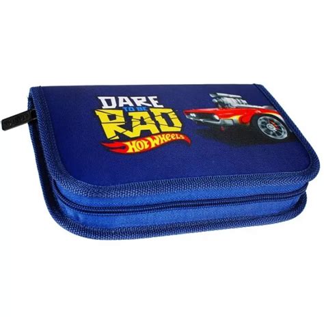 Hot Wheels kihajtható tolltartó felszerelt Dare to be Rad Iskolatáska Áruház