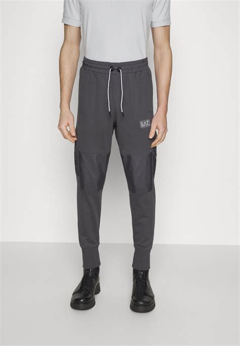 Ea7 Emporio Armani Trouser Tracksuit Bottoms Grey Zalando De