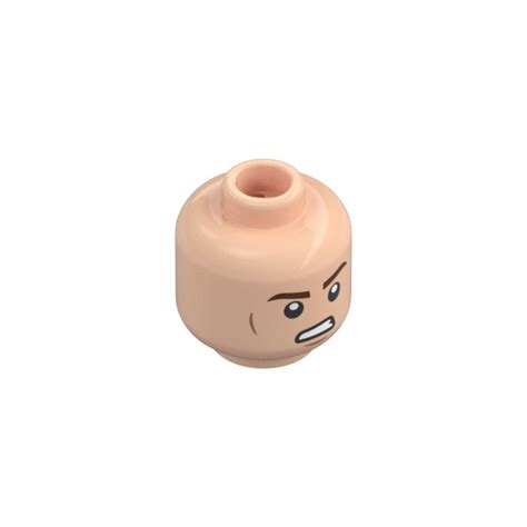 Lego Light Flesh Minifigure Head With Smile And Grimace Recessed Solid