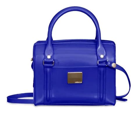 Bolsa Petite Jolie Lana Nude Média Alça Lateral Top Cor Azul violeta