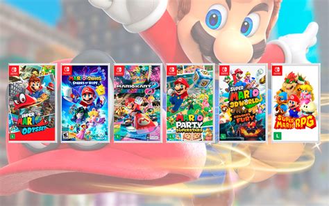 Jogos do Mario em mídia física para Switch em oferta na Amazon