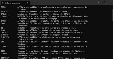 La Liste Compl Te Des Commandes De L Invite De Commande Cmd Lecoindunet