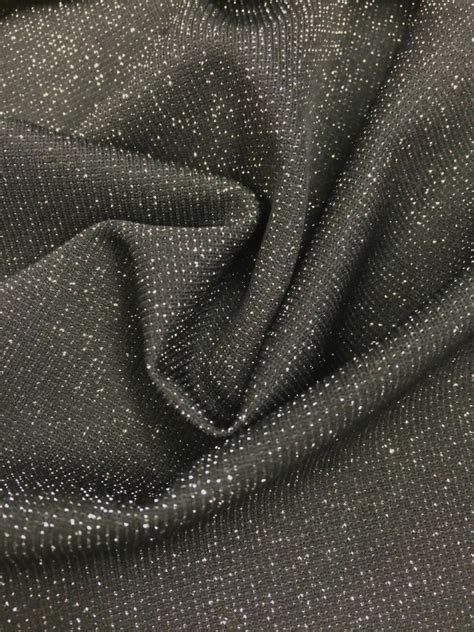 Polyesterlurex Knitted Rib Fabric