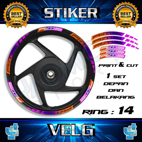 Jual Stiker Velg Sticker Velk Cutting Lis Velg Stiker Velg Motor