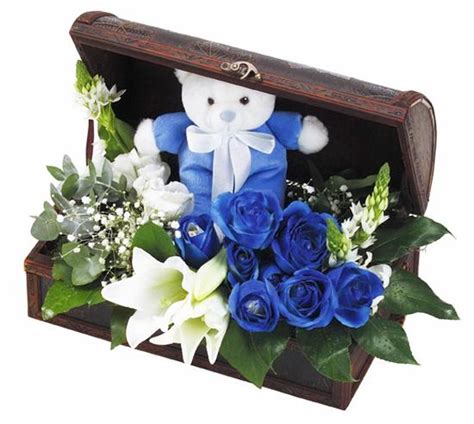 Blue Gift of Roses and Personal Notes on Petals