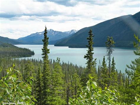 Muncho Lake Bc In The Northern Rockies The Lake Is Part Of The Muncho