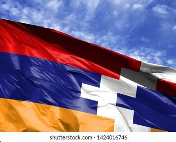 Flag Artsakh Country On White Background Stock Vector Royalty Free