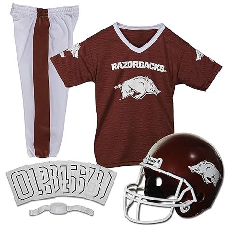 Franklin Sports NcAA Arkansas Razorbacks Kids college Football Uniform ...