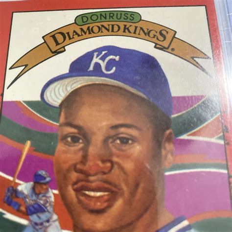 Bo Jackson Diamond Kings Donruss Rare Errors On Face Nose