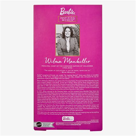 Barbie Inspiring Women Principal Chief Wilma Mankiller Doll Mattel