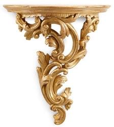 Casa Padrino Luxury Baroque Wall Console Antique Gold Italian Solid