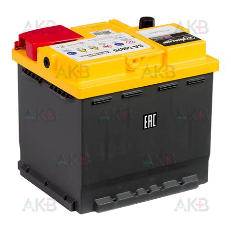 Купить Автомобильный аккумулятор Alphaline AGM 50 Ач L1 540A ...