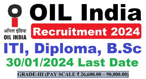 Oil India Recruitment Iti Diploma Bsc Latest Vacancy