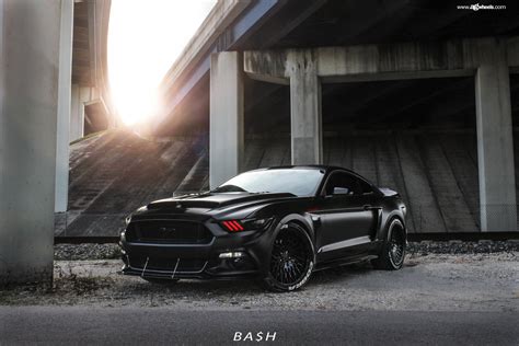 Beast Mode On: Black Ford Mustang Fitted with Custom Body Kit — CARiD ...