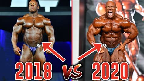 Phil Heath 2018 Vs 2020 Mr Olympia S Gut Improved YouTube