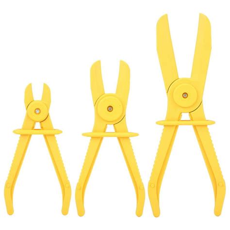 OTVIAP 3Pcs Plastic Flexible Hose Clamp Tool Set Brake Fuel Water Line Clamps Plier Kit , Hose ...