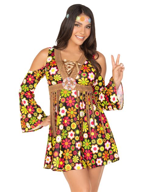 Starflower 1960s Costume Womens Hippie Costumes Leg Avenue