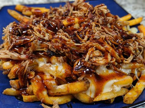 OC Pulled Pork Fries Seasoned Fries Pepper Jack Pulled Pork BBQ