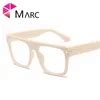 Marc Square Square Frame Glasses Oversized Retro Optical Eyewear For