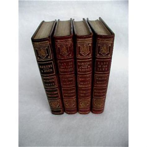 Walter Scott Novels Poems Complete Set Leather #1804001