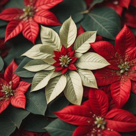 Premium Photo | Red poinsettia