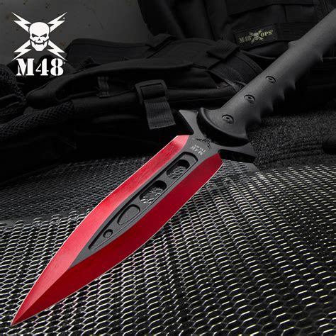 M48 Kommando Red Talon Survival Spear And Sheath Cast Stainless Steel