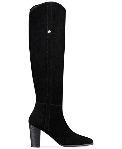 Guess Women's Honon Suede Tall Boots in Black (Black Suede) | Lyst