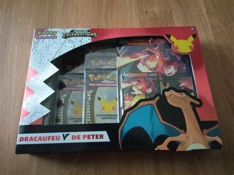 Coffret Pok Mon Fr Ans C L Brations Dracaufeu V De Peter Neuf