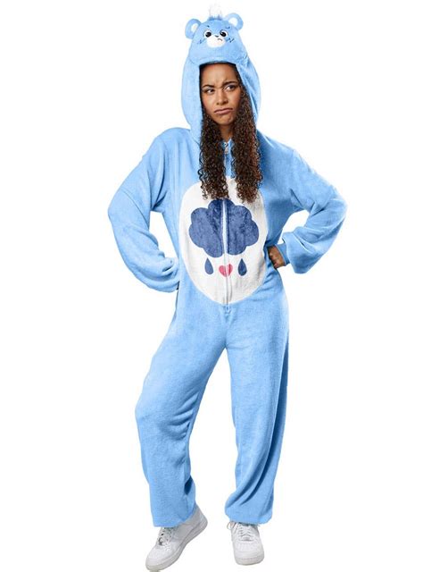 Womens Unisex Plus Size Grumpy Bear Carebear Onesie Costume