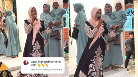 Viral Nenek Nenek Nyanyi Lagu India Saat Kondangan Suaranya Bikin