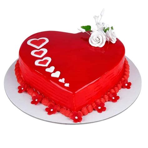 Delight Love Heart Shape Cake | CakeGift.in