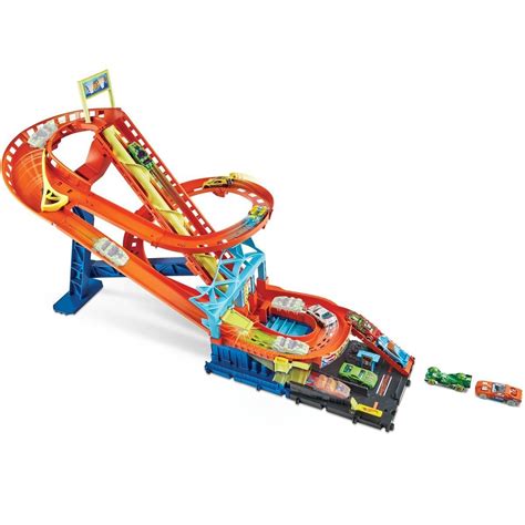 Hot Wheels City Roller Coaster Rally Playset