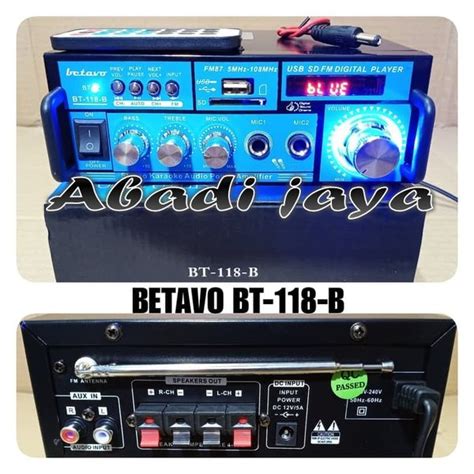 Jual New Amplifier Mini Betavo Bt B Ac Dc Bt B Oryginal Di Lapak