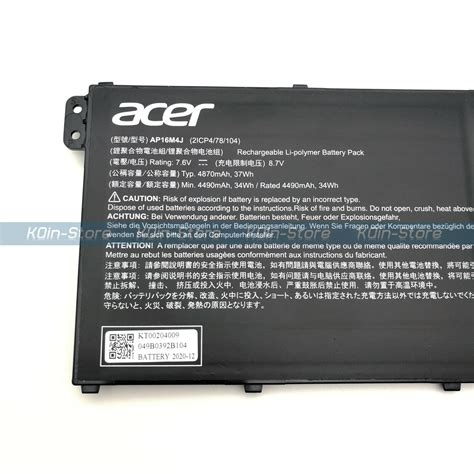 Genuine AP16M4J Battery for Acer Aspire 3 A315-42 A317-33 A315-42-R7N2 ...